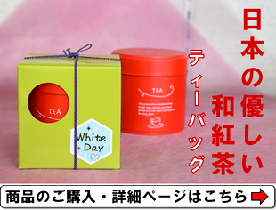 ホワイトデー用 静岡県産紅茶ギフト日本の優しい紅茶ティーバッグ2ｇ10入 缶 箱入 包装有